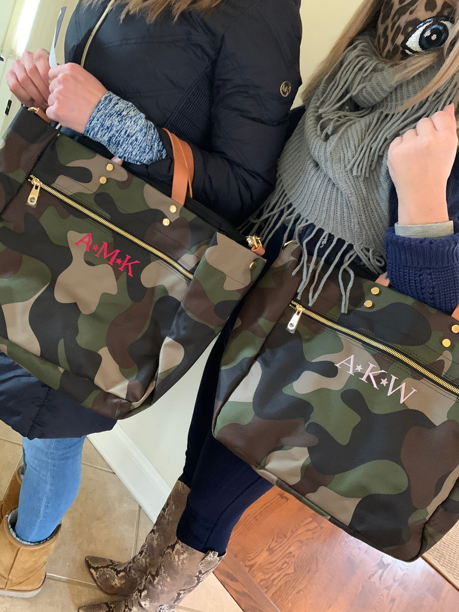 Camo discount nylon tote