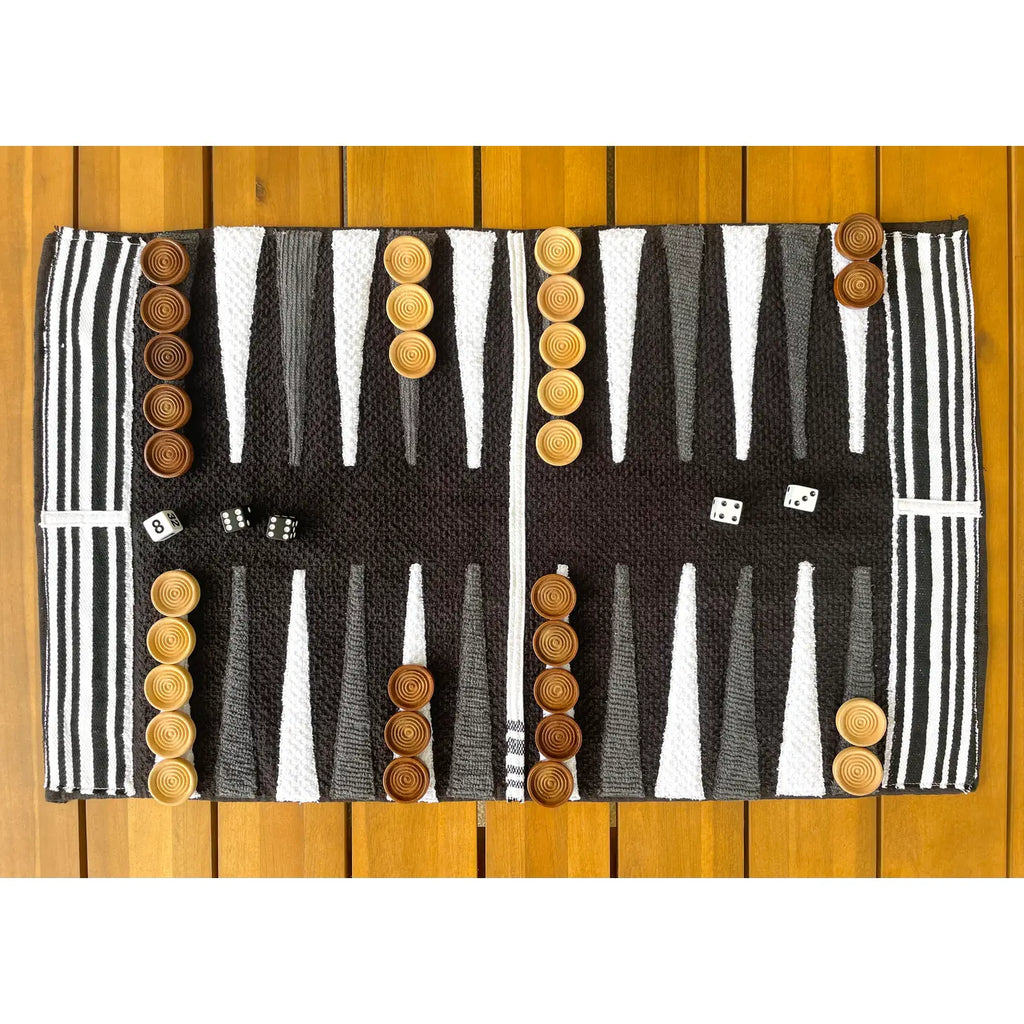 Packable Travel Backgammon Set