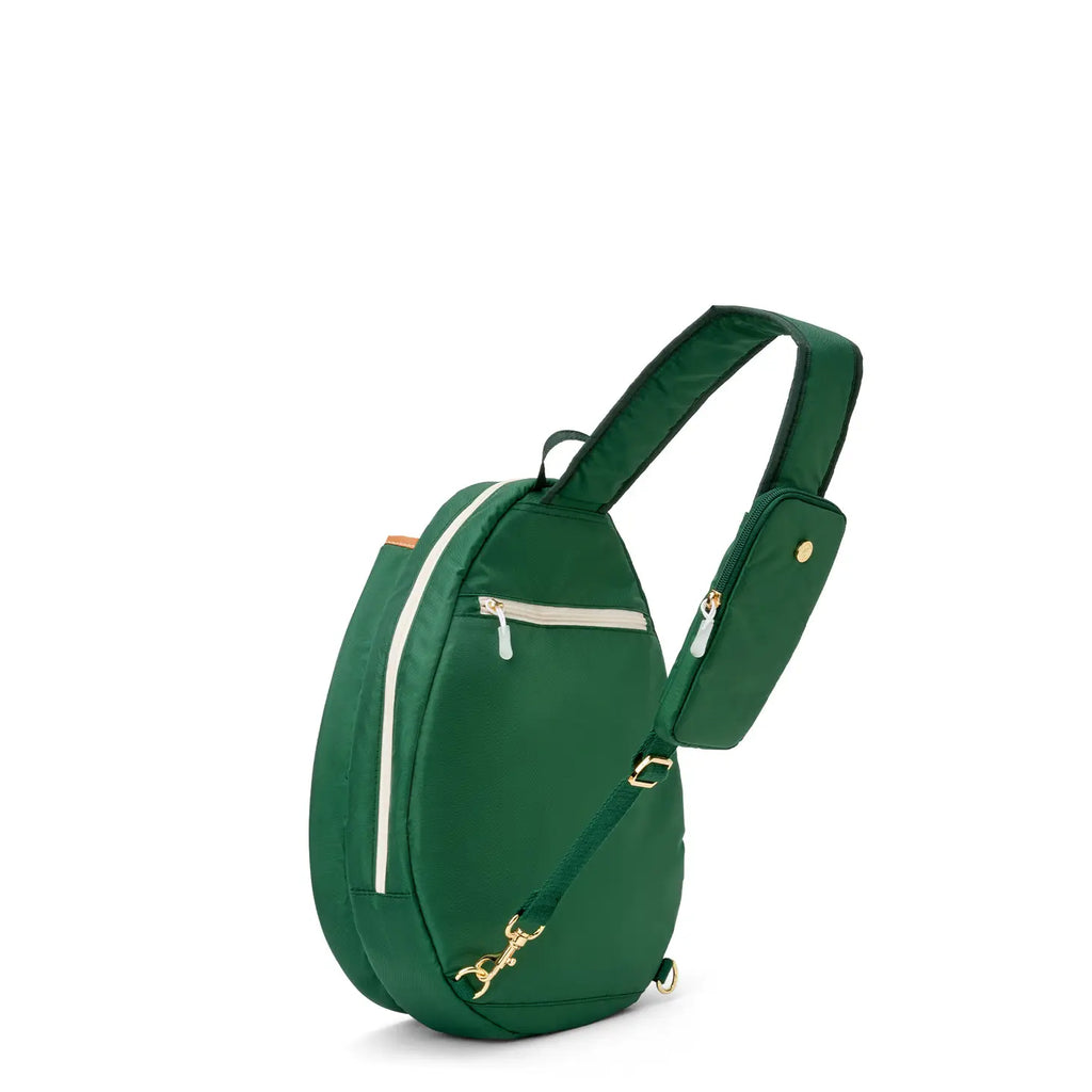 Hunter Green Racquet Sling Bag