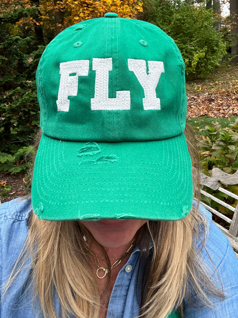 Eagles FLY Distressed Ball Cap