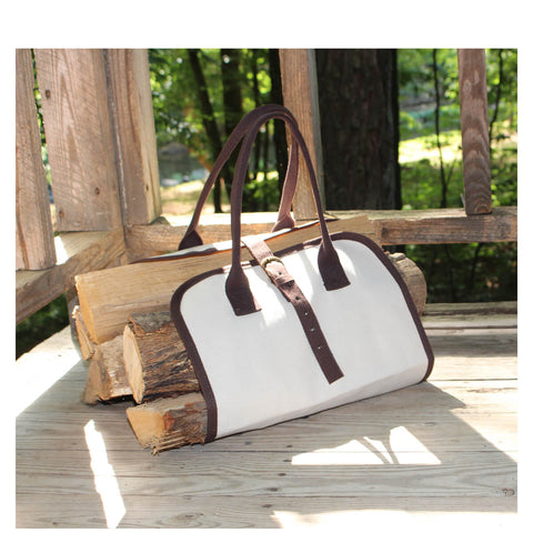 Canvas Log Carrier