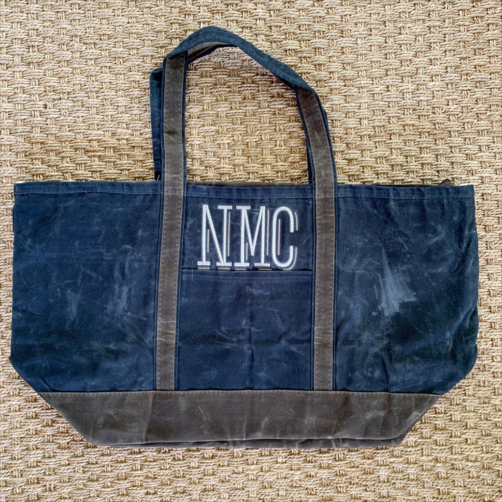 Waxed Canvas Large Boat Tote
