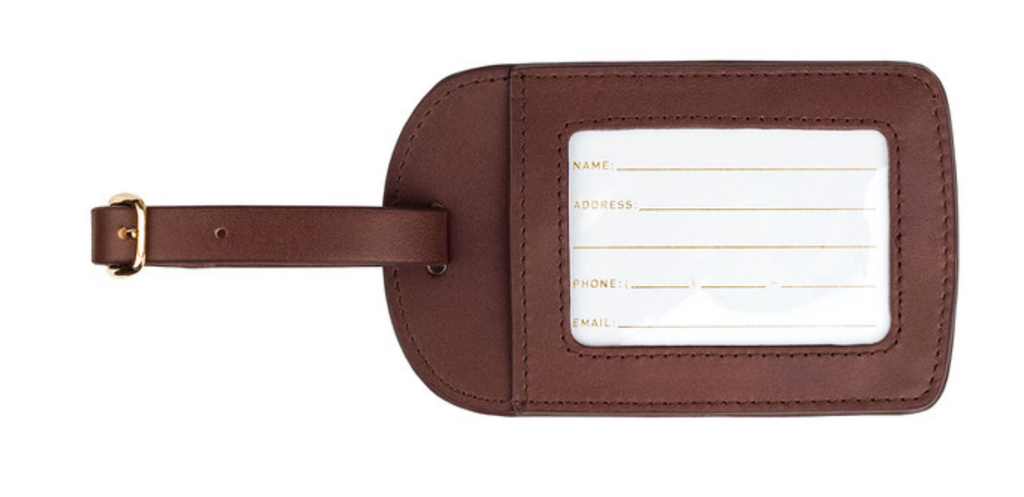 Leather Luggage Tag and Passport Set