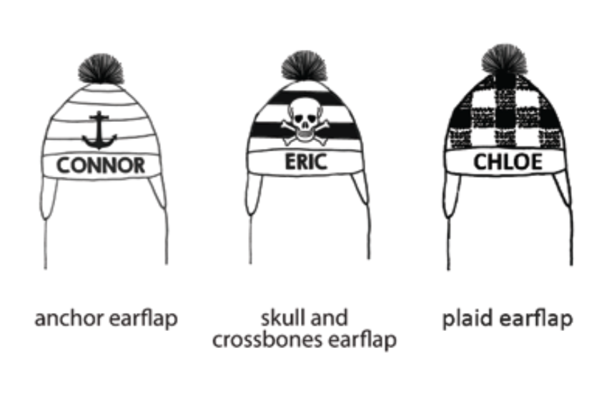 Boys Earflap Knit Hat